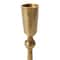 Hello Honey® 7" Antique Brass Hand-Forged Metal Taper Candle Holder